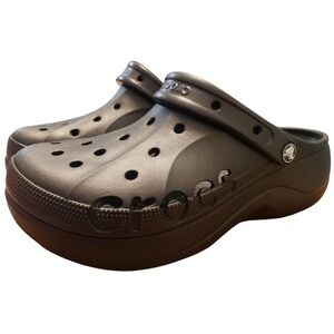 CROCS Baya Clogs Shoes Womens 10 Mens 8 Black NEW